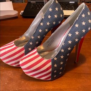 Sexy patriotic heels